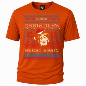 Ugly Christmas Trump Make Christmas Great Again Cool Gift Cooling Performance Crew T-Shirt