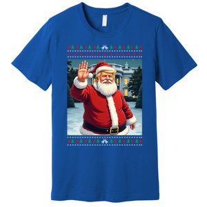 Ugly Christmas Trump Santa Funny Christmas Gift Premium T-Shirt