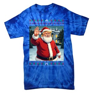 Ugly Christmas Trump Santa Funny Christmas Gift Tie-Dye T-Shirt