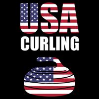 USA Curling Team Flag Sport Tie-Dye T-Shirt