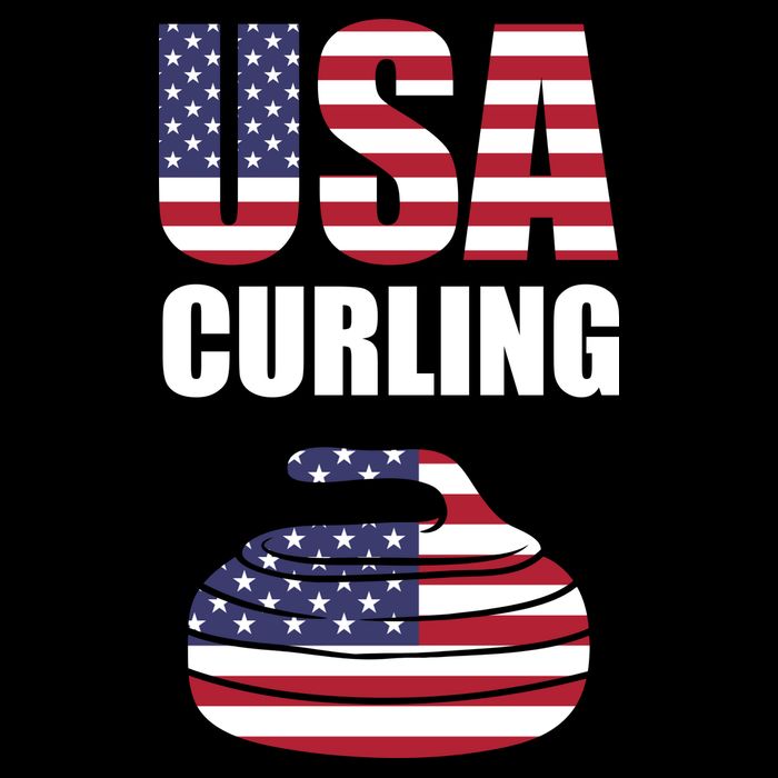 USA Curling Team Flag Sport Tie-Dye T-Shirt