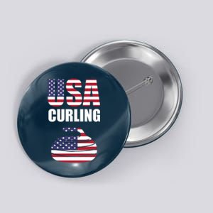 USA Curling Team Flag Sport Button