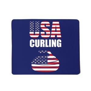 USA Curling Team Flag Sport Mousepad