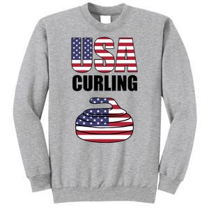 USA Curling Team Flag Sport Sweatshirt