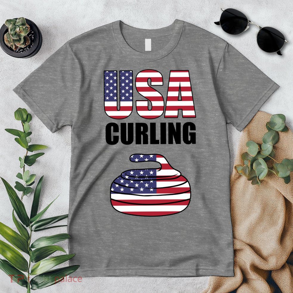 USA Curling Team Flag Sport Premium T-Shirt