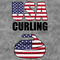 USA Curling Team Flag Sport Toddler T-Shirt