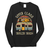 Upper Class Trailer Trash Retro Vintage Sunset Long Sleeve Shirt