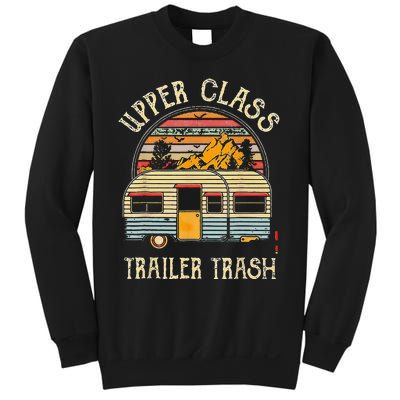 Upper Class Trailer Trash Retro Vintage Sunset Sweatshirt