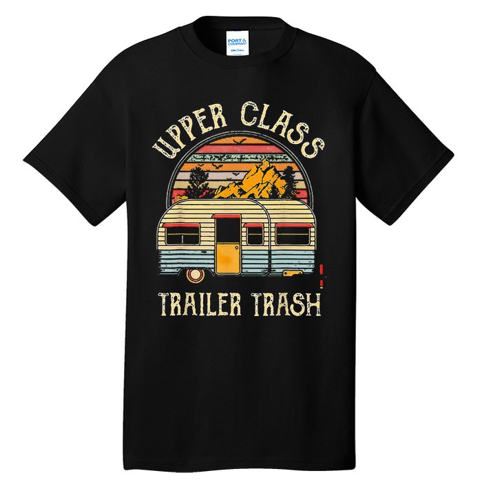 Upper Class Trailer Trash Retro Vintage Sunset Tall T-Shirt