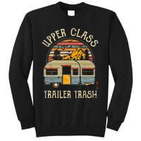 Upper Class Trailer Trash Retro Vintage Sunset Tall Sweatshirt