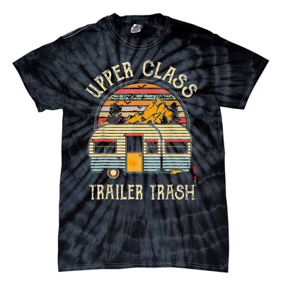 Upper Class Trailer Trash Retro Vintage Sunset Tie-Dye T-Shirt