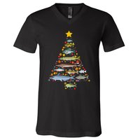 Unique Christmas Tree Decorations Freshwater Fish Species Ornament V-Neck T-Shirt