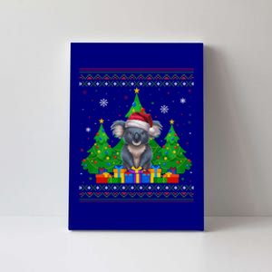 Ugly Christmas Tree Santa Hat Koala Xmas Meaningful Gift Canvas