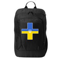 Ukrainian Cross Ukraine Support Stand With Pray City Backpack
