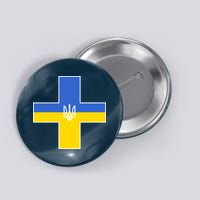 Ukrainian Cross Ukraine Support Stand With Pray Button