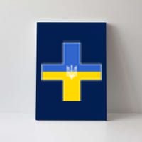 Ukrainian Cross Ukraine Support Stand With Pray Canvas