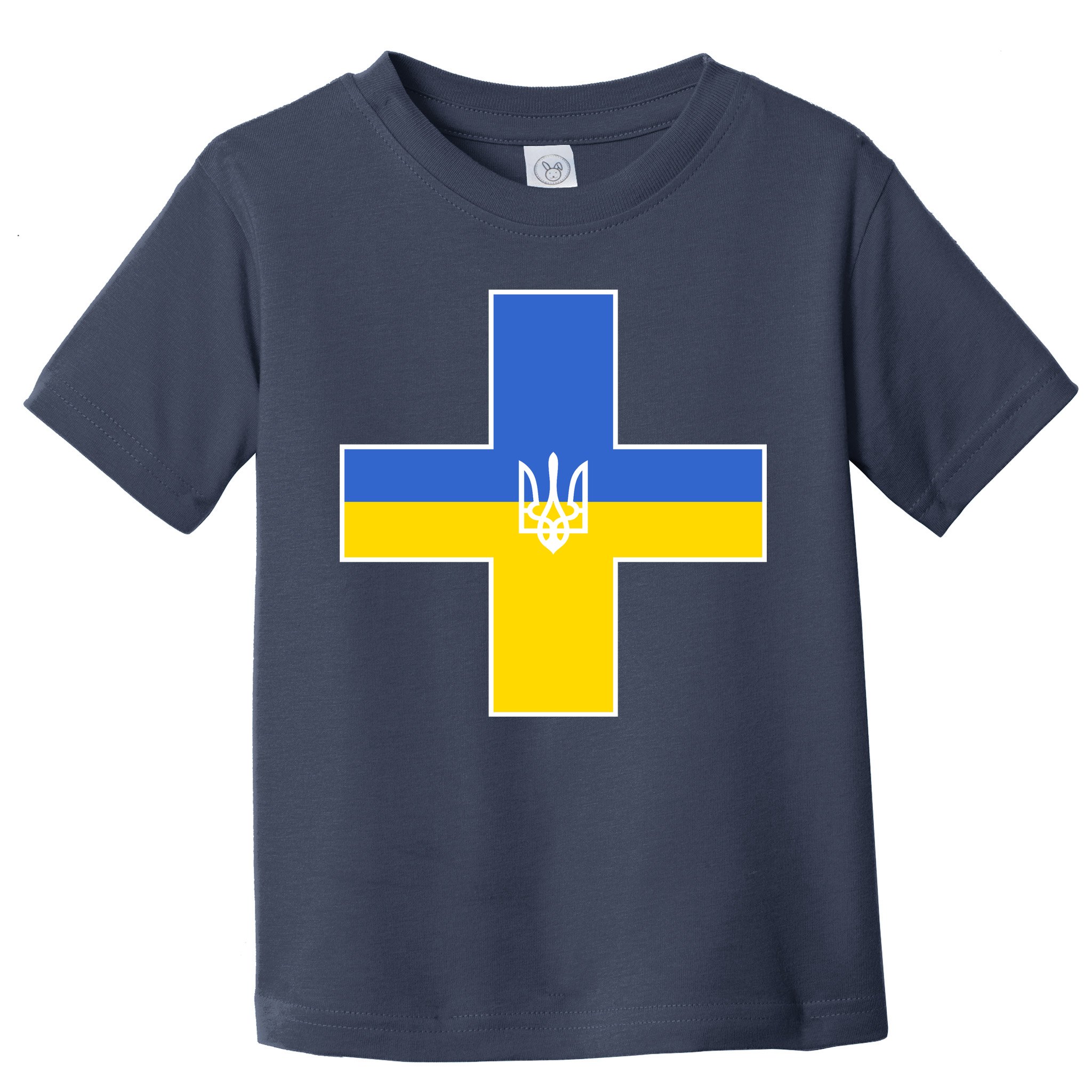 Ukrainian Cross Ukraine Support Stand With Pray Toddler T-Shirt