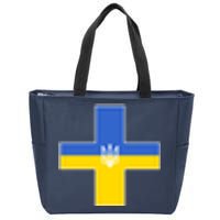 Ukrainian Cross Ukraine Support Stand With Pray Zip Tote Bag