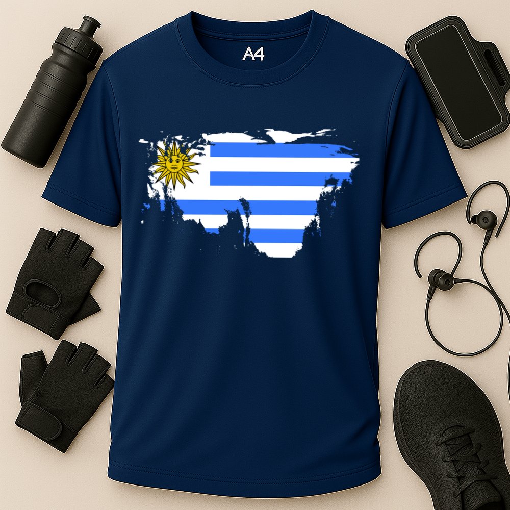 Uruguay Country Cooling Performance Crew T-Shirt