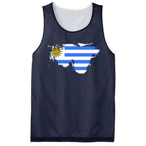 Uruguay Country Mesh Reversible Basketball Jersey Tank