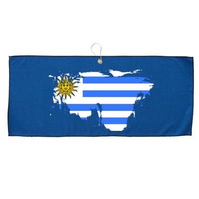 Uruguay Country Large Microfiber Waffle Golf Towel