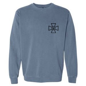 Ukrainian Cross Ukraine Volodymyr Zelenskyy Military Army Garment-Dyed Sweatshirt