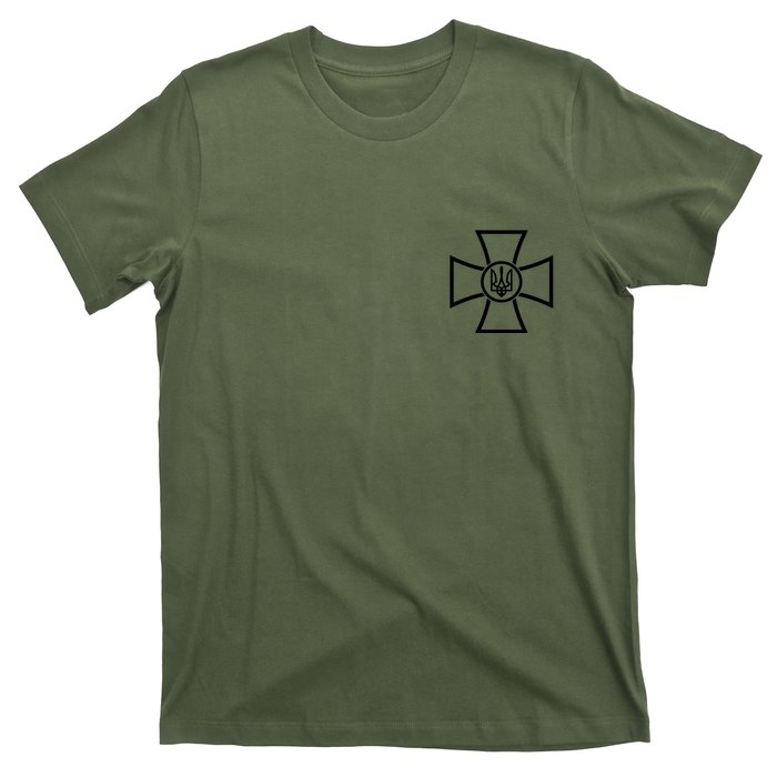 Ukrainian Cross Ukraine Volodymyr Zelenskyy Military Army T-Shirt