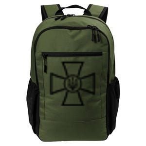 Ukrainian Cross Ukraine Volodymyr Zelenskyy Military Army Daily Commute Backpack