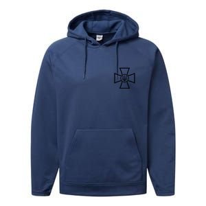 Ukrainian Cross Ukraine Volodymyr Zelenskyy Military Army Performance Fleece Hoodie