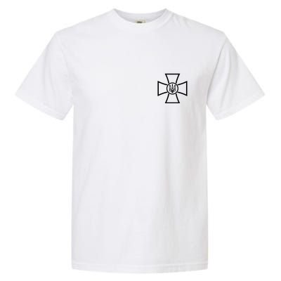 Ukrainian Cross Ukraine Volodymyr Zelenskyy Military Army Garment-Dyed Heavyweight T-Shirt