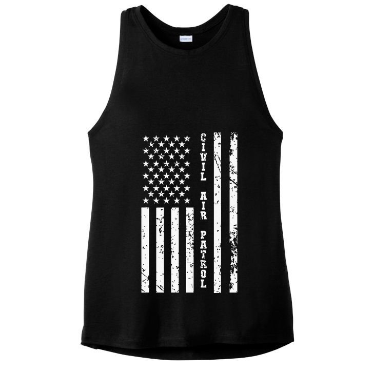 Usaf Cap United States Civil Air Patrol Ladies PosiCharge Tri-Blend Wicking Tank