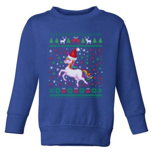 Ugly Christmas Unicorn Sweater Unicorn Xmas Funny Gift Girls Boys Funny Gift Toddler Sweatshirt