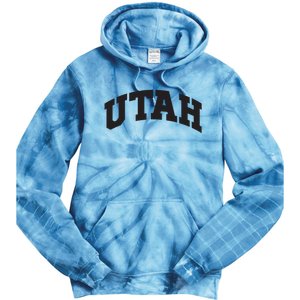 Utah College University Text Style Gift Design Tie Dye Hoodie