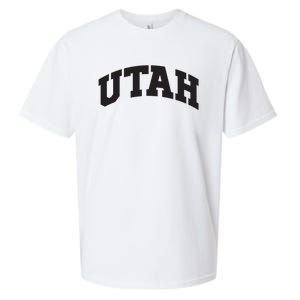 Utah College University Text Style Gift Design Sueded Cloud Jersey T-Shirt