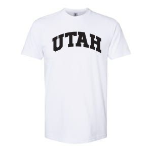 Utah College University Text Style Gift Design Softstyle CVC T-Shirt