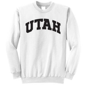 Utah College University Text Style Gift Design Sweatshirt