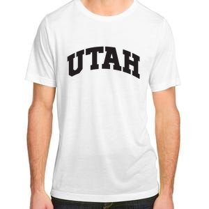 Utah College University Text Style Gift Design Adult ChromaSoft Performance T-Shirt