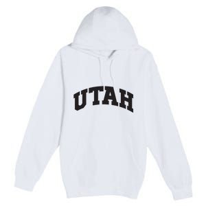 Utah College University Text Style Gift Design Premium Pullover Hoodie