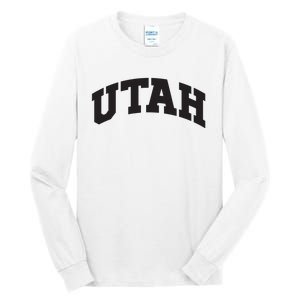 Utah College University Text Style Gift Design Tall Long Sleeve T-Shirt