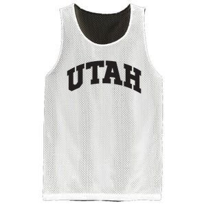 Utah College University Text Style Gift Design Mesh Reversible Basketball Jersey Tank