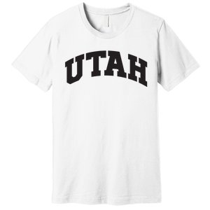 Utah College University Text Style Gift Design Premium T-Shirt