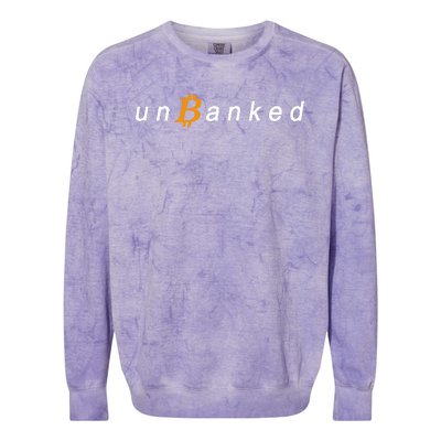 Unbanked Crypto Colorblast Crewneck Sweatshirt