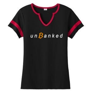 Unbanked Crypto Ladies Halftime Notch Neck Tee