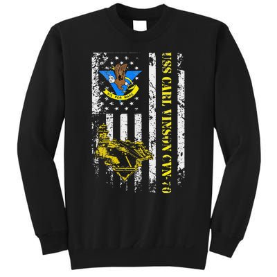 USS Carl Vinson CVN 70 Aircraft Carrier Veterans Day Dad Sweatshirt