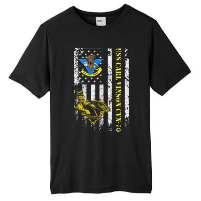 USS Carl Vinson CVN 70 Aircraft Carrier Veterans Day Dad Tall Fusion ChromaSoft Performance T-Shirt