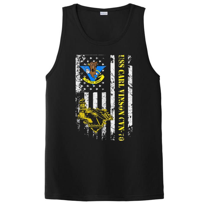 USS Carl Vinson CVN 70 Aircraft Carrier Veterans Day Dad PosiCharge Competitor Tank