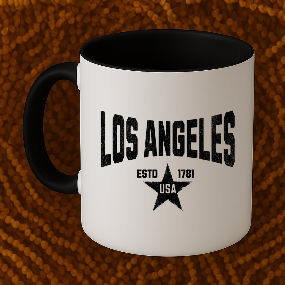 USA City Vintage Souvenir Visit Los Angeles California  Mug