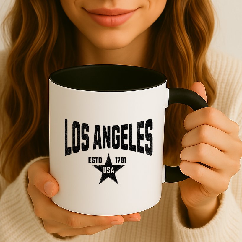 USA City Vintage Souvenir Visit Los Angeles California  Mug