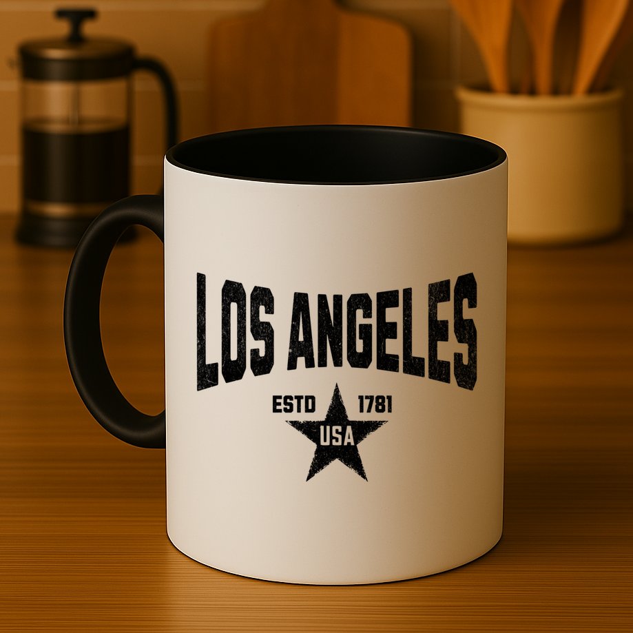 USA City Vintage Souvenir Visit Los Angeles California  Mug