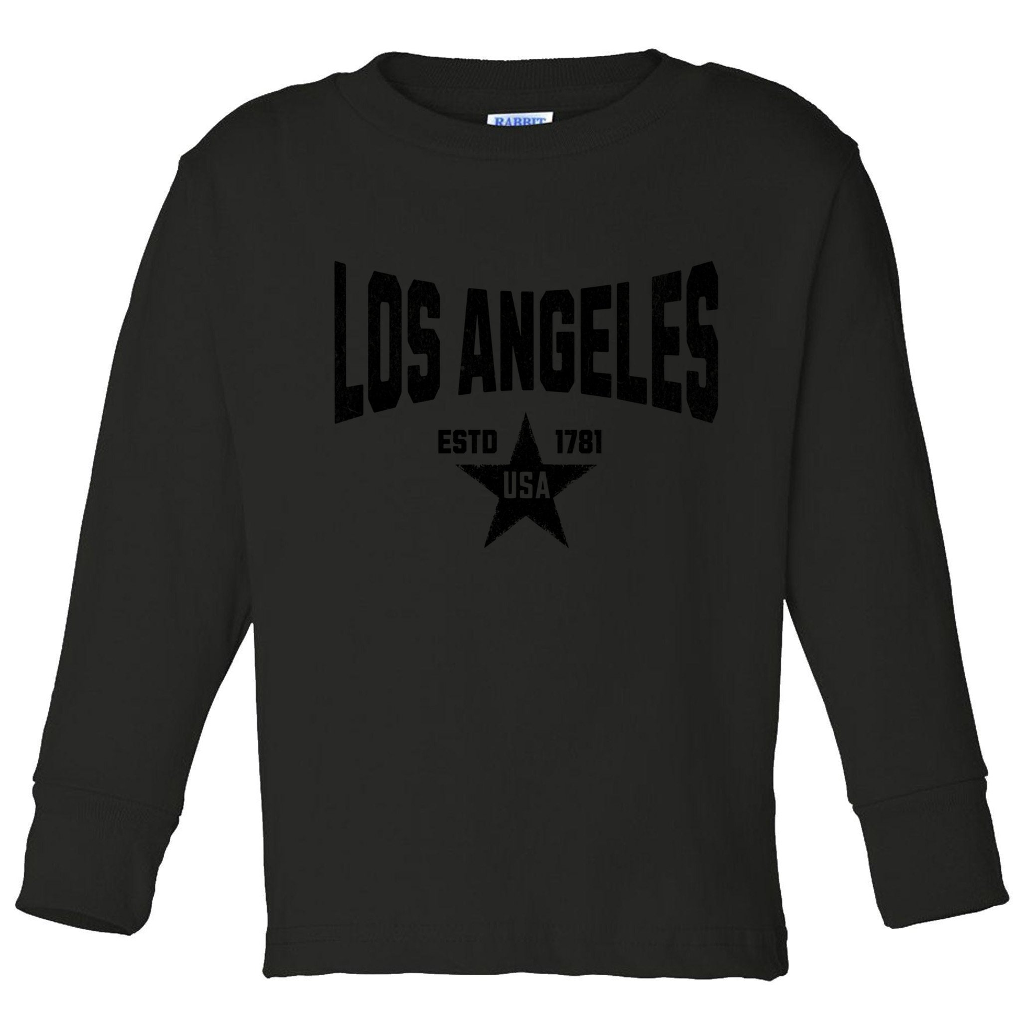 USA City Vintage Souvenir Visit Los Angeles California  Toddler Long Sleeve Shirt